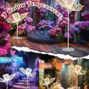 TACAHE Butterfly Floor Lamp - 3 Color Temp & Dimmable - Inline Cord Switch - Wedding Decoration - Atmosphere Lighting for Banquet, Birthdays, Party - (27" Wings / 70" Height) - 20W - 1 Pack