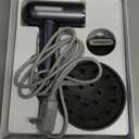 Hair Dryer,7 Temps&31 Modes.Intelligent Temperature Control,LCD Display,Self-Cleaning Mode,Facial Care Mode.1600W Ionic Blow Dryer.Low Noise Thermo-Control Hair Dryer with Diffuser and Nozzle (Silver)