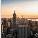 Bathroom Wall Art Manhattan Pictures Wall Decor Framed Canvas Wall Art for Bedroom Artwork Paintings Living Room Kitchen Farmhouse 16x20 (Color6)