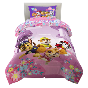 Paw Patrol Girl Kids Bedding Super Soft Comforter and Sheet Set, 4 Piece Twin Size, (Officially Licensed Product) by Franco