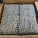 Loloi Chris Loves Julia Harvey Collection PCJ0018 Blue/Natural 22'' x 22'' Cover w/Poly Pillow