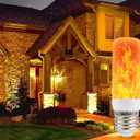 2 x 2-Pack LED Flame Light Bulbs with 4 Flickering Modes & Gravity Sensor, E26/E27 Base  Realistic Flickering Light Bulbs for Christmas, Halloween, Fireplace, and Party Decor  Warm Yellow