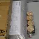 BRIAN & DANY Ottoman with Storage, Small Storage Ottoman for Dorm, Linen Folding Ottoman Foot Stool with Legs for Living Room and Bedroom, 15"x15"x15" - Light Gray