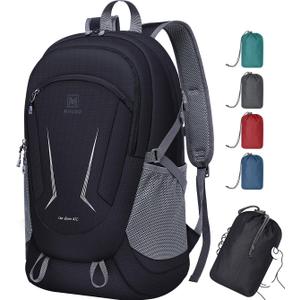 MIYCOO Backpack - Ultra Lightweight Packable Backpack for Travel Camping, 45L Hiking Back Pack Waterproof Foldable Daypack for Men Women Black