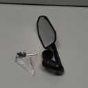 RBRL Bicycle Mirror, Aluminum Alloy Bike Mirror Handlebar Mount, Anti-shake & Break-proof, Foldable HD Real Glass Rotatable Ebike Accessories, Bike Rear View Mirror for Ebike Scooter (Right)