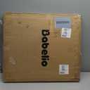 Babelio Upgraded Baby Gate with Cat Door, 29-43" Auto Close Durable Dog Gate for Stairs, Doorways and House, Easy Walk Thru Safety Gate with Pet Door Includes 4 Wall Cups, Black (29-43" Wide, 30" Tall)