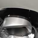 iTouchless 13 Gallon Oval Sensor Can with Odor Filter, 50 Liter Automatic Kitchen Garbage Bin, Fingerprint-Proof Stainless Steel, Smart Hands-Free Motion Lid, Quiet Soft-Close, Brushed Silver (Light Silver, Black)