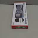 Wireless Keyboard and Mouse Combo with Phone Tablet Holder, Rechargeable Dual-Mode (Bluetooth 5.0 and 3.0 +2.4G) Multi-Device Silent Mouse for Windows, iPad, Tablet, MacOS,iOS,Android (White+Grey)