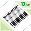 Mr. Pen - 12 Pack Black Fine Tip Pens, Fast Dry, No Smear & Bleed Through, Ideal for Bible Journaling & Planners