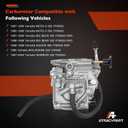 YFM350 Carb Fits 1987-1990 & 1992-1995 Moto-4 350 YFM350 | 1987-2004 Warrior 350 YFM350 | 1987-1998 Big Bear 350 YFM350 | 1996-1998 Kodiak 400 YFM400 Atv Carb with Fuel Petcock Valve Switch Kit