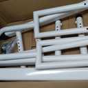 Pull Up Bar Power Tower Dip Bar Station Dip Stand Multi-Functional Workout Equipment Strength Training Machine for Men Women Home Gym,White