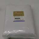 OWENIE Maya 100% White Blackout Curtains 84 Inch Length 2 Panels Set, Greyish White Solid Heavy Insulated Grommets Curtains for Bedroom & Living Room, 2 Panels (Each 52 W x 84 L,Greyish White)