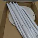 Simple Houseware Freestanding Coat Rack with Shelf, 9 hooks, White
