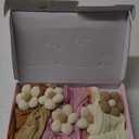 5 Pcs Baby Flower Headbands Baby Girls Nylon Headbands Soft Hairbands Hair Accessories for Newborn Infant Toddler Kids (Beige+Pink+Purple+Brown+Orange)