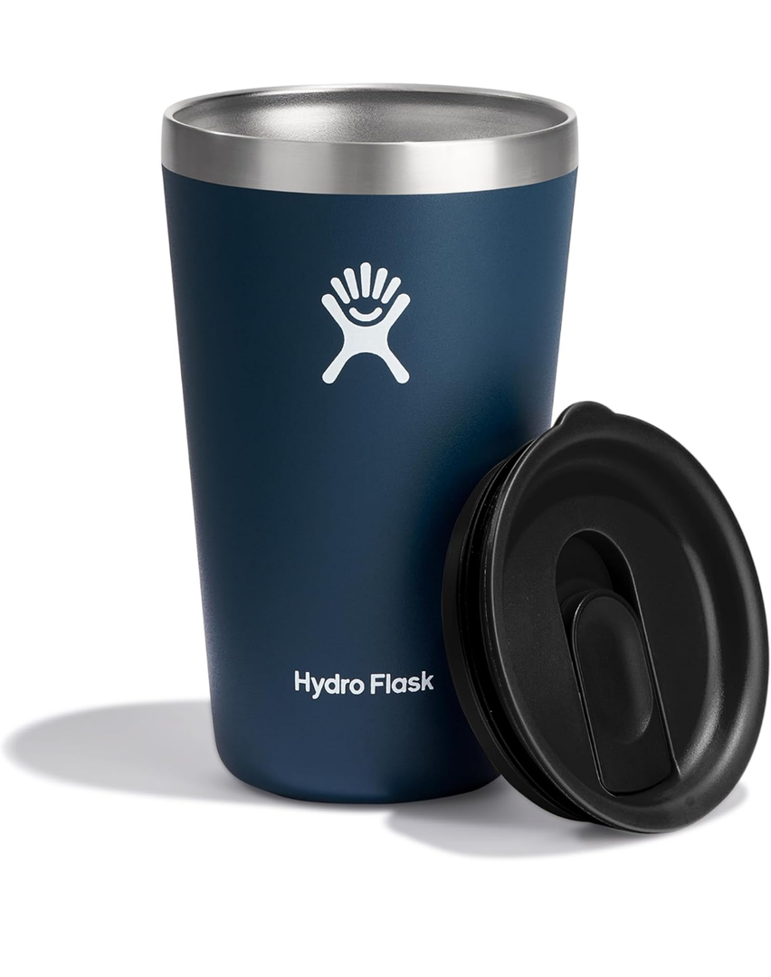 Hydro Flask Stainless Steel 16 OZ All Around Tumbler Indigo, Dishwasher Safe