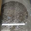 24"x24" 3D Handmade Wall Decoration with Shadow Box Framed Front Glass for Living Room Dining Room Entrance Corridor Bedroom Wall Decor (Pearl Shell 24"x24")