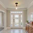 Pendant Lights Kitchen Island: Mini Chandelier Ceiling Light Fixture with Hand Blown Glass, E26 67 inch Height Adjustable Rustic Vintage Hanging Chandeliers for Dining Room Kitchen Foyer (1 Pack)