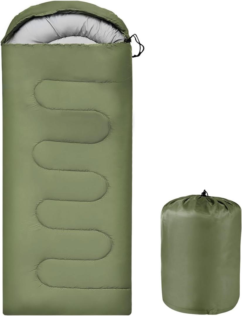 OBTANIM Sleeping Bags Portable Waterproof Camping Sleeping Bag for Adults Kids 4 Seasons Cold Weather or Warm Backpacking Hiking Travel Indoor Outdoor Use