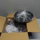 Baocuz 3-Light Kitchen Flush Mount Ceiling Light, Adjustable Multi-Directional Ceiling Light Fixture, Farmhouse Black Metal Cage Close to Ceiling Lamp for Dining Room Bedroom Hallway