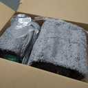 Suchtale Extra Soft & Absorbent Shaggy Bath Mat (24 x 40, Grey) - Machine Washable Microfiber, Non Slip, Luxury Floor Mat