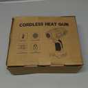 Cordless Heat Gun for Milwaukee 18V Battery, LIVOWALNY 18V 350W Hot Air Gun I: 300572F), II: 5501022F) Dual Temperature Control Battery Powered Heat Gun Kit for Shrink Tubing (No Battery)