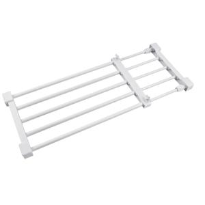 Geetery Closet Tension Shelf Metal Expandable Closet Shelf Dividers Adjustable DIY Shelf Separators in Closet Tension Rod Storage Rack for Cabinet Kitchen Wardrobe (15''-21.65'' X 9.45'')