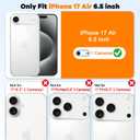 Misscase for iPhone 17 Air Magnetic Case,[Military Drop Protection] Clear Hard Plastics Cover, Camera Lens Protector,Compatible with MagSafe,Anti Yellowing Full Protection Cases-Orange