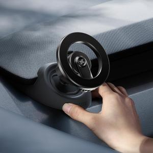 YONZEE Magnetic Phone Mount for Tesla Model Y Juniper 2024-2026 & Model 3 Highland, Dashboard Hidden Design, 360 Rotatable Car Holder, Stable Anti-Shake Mount, Does Not Block View, Easy to Install (Black)