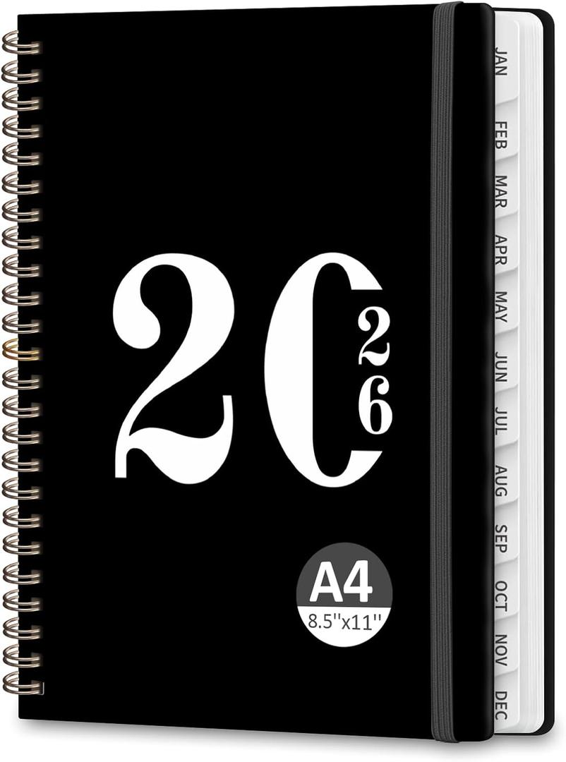2026 Planner, Weekly and Monthly Calendar Academic Planner, Jan 2026 - Dec 2026, Planning Agenda Book for Desk Accessories and School Supplies - A5 (6.3'' x 8.5'')