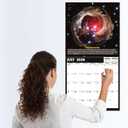 2 x 2026 Calendar, 2026 Wall Calendar, Space Wall Calendar 2026. Jan. 2026 - Dec. 2026, 12" x 24" (Open), 12-Month Calendar with Large Blocks, Thick Paper, Hanging Holes, Ample Writing Space