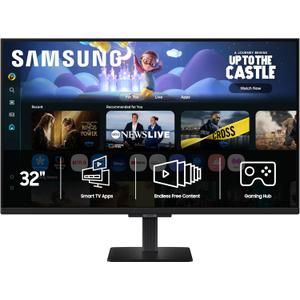 Samsung 32-Inch M5 (M50F) Series FHD Smart Monitor with Streaming TV, Speakers, HDR10, Gaming Hub, Multiple Ports, Workout Tracker, Vision Accessibility Tools, Black, LS32FM502ENXZA