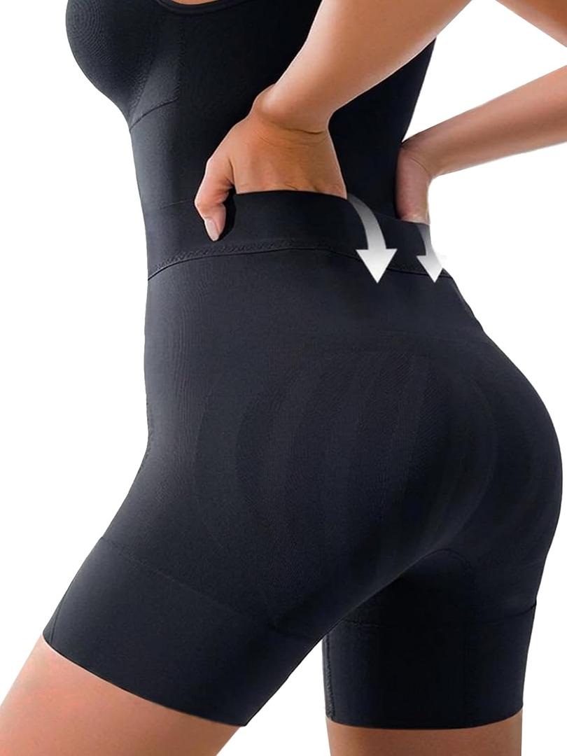 Bathroom-Friendly Shapewear Bodysuit Shorts for Women-Seamless Compression Tummy Control Body Shaper,S-XXXL
