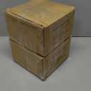 Sprayed Glass With Label With Gold Metal Lid 3.0 Oz Pack Of 8 Orange