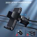 Qifutan Phone Mount for Car Vent [Upgraded Metal Clip] Cell Phone Holder Car Hands Free Cradle in Vehicle Car Phone Holder Mount for Smartphone, iPhone, Cell Phone Automobile Cradles Universal