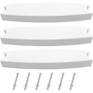 3-Pack 18" Universal Pool Ladder Steps Replacement, Heavy-Duty Molded Plastic Ladder Rung Step for Above-Ground and In-Ground Pools