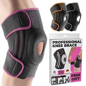 DR. BRACE ELITE Knee Brace with Side Stabilizers & Patella Gel Pads for Maximum Knee Pain Support and fast recovery for men and women-Please Check How To Size Video (XX-Large, Orion)