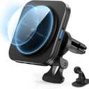 ESR for MagSafe Car Mount Charger,15W Magnetic Wireless Car Charger, for MagSafe Car Charging, Air Vent Dashboard Phone Holder Mount for iPhone Air 17 Pro Max 16 15 14 13 12, Galaxy S25, Fast Charging