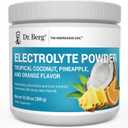 Dr. Berg Zero Sugar Hydration Keto Electrolyte Powder - Enhanced w/ 1000 mg of Potassium & Real Pink Himalayan Salt (NOT Table Salt) - Tropical Coconut, Pineapple & Orange Drink Supplement 50 Servings