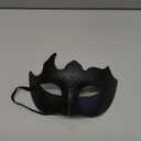 Masquerade Mask for Men Vintage Venetian Mask Halloween Mask for Party Prom Ball Costume Mask (Black)