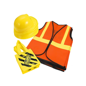 SATINIOR 20 Pcs Construction Dress up Supplies Kids Costume Including Tote Bag Vest Construction Hat for Kids Age 3-8