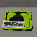 SEYMAC stock Case for iPad (A16) 11th/10th Generation 11''/10.9'' 2025/2022, Full-Body Drop Protection Case with Screen Protector &360 Rotate Hand Strap/Stand, Green+Black