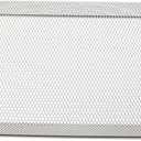 HAHIYO Stackable Mesh Tray Cup 15 x 6 x 2 inches Sturdy Container for Desk Drawer Organizer Collection for Home Office School kitchen Soft Foam Feet No Sharp Edges 1 Pack Silver