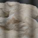 EVERGRACEHOME Luxury Soft Faux Chinchilla Fur Throw Blanket for Couch, Warm Thick Heavy Winter Throw Blanket 1220GSM for Bed, Fluffy Cozy Mink Blanket with Reversible Velvet, Arctic White, 60"x80"