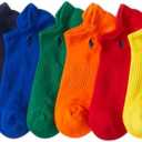 POLO RALPH LAUREN Men's Athletic Performance Low Cut Cotton Socks (6-Pair) 10-13