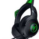 Razer Kraken Kitty V2 USB Wired Headset: Chroma RGB Kitty Ears - Stream Reactive Lighting - HyperClear Cardioid Mic - 40 mm Drivers - 7.1 Surround Sound - Comfortable Ear Cushions - Black