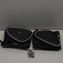 Front Door Storage Bags for Polaris RZR XP/Turbo | UTV Organizer with Thick Knee Pad & Cup Holder | Water-Resistant Side Door Bag Compatible with 2014-2021 RZR Models (lack)