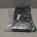 100 Pack Matte Black Mylar Stand Up Bags - 6.3x9.4 Inches Smell Proof Resealable Pouch Bag, Heat Sealable Foil Packaging Zipper Pouches for Food Storage