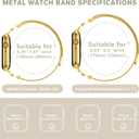 Metal Magnetic Band Compatible with Apple Watch 46mm 42mm 44mm 45mm 49mm 38mm 40mm 41mm, Stainless Steel Dressy Mesh Loop Strap with X-Shape Diamond Women