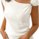 Saodimallsu Womens Sleeveless Sweater Tops Summer Casual Boat Neck Lightweight Knit Loose Trendy Sweater Vest (M)