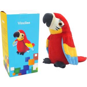 Vincilee Talking Parrot No Matter What You Say Will Repeat What You Say Funny Learning Good Helper Bring You Happiness Parrot Toys Speaking Parrot Multifunctional Electric Plush
